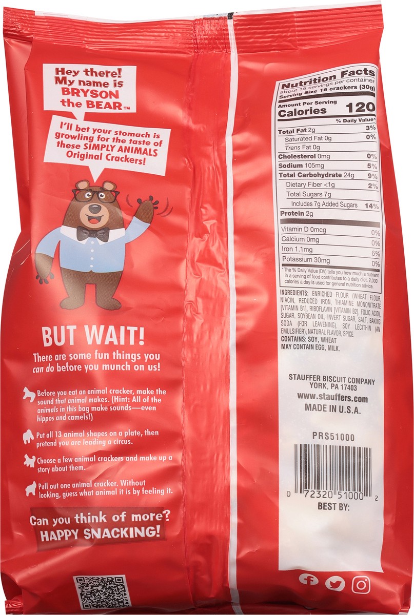 slide 12 of 13, Stauffer's Simply Animals Original Crackers 16 oz, 16 oz