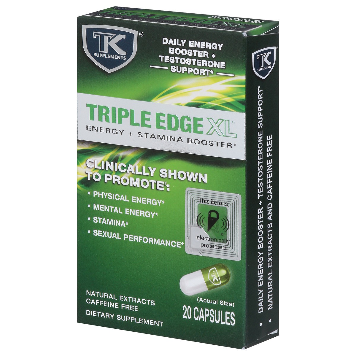 slide 5 of 9, TK Supplements Triple Edge XL Energy + Stamina Booster 20 ea, 20 ct
