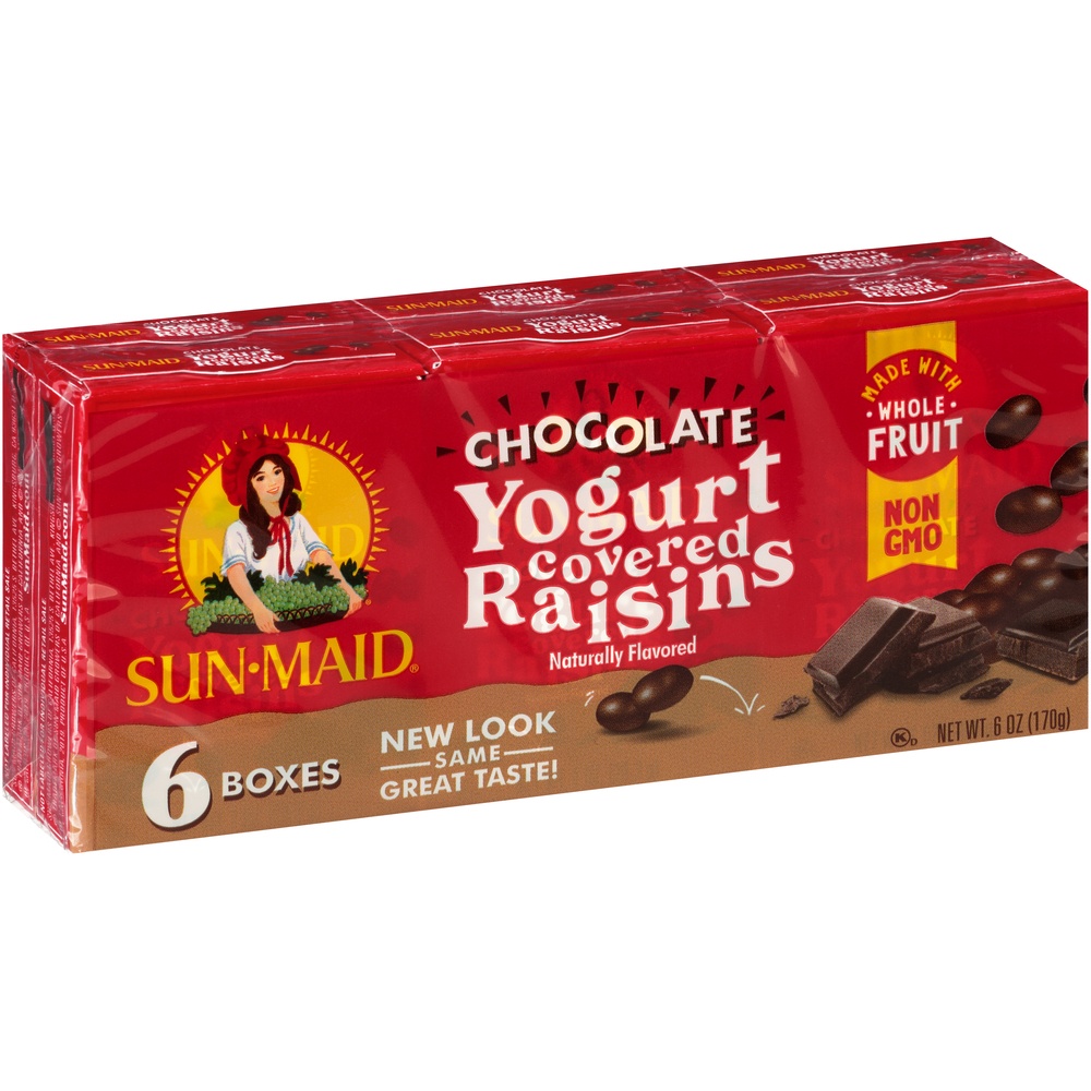 slide 2 of 8, Sun Maid Chocolate Yogurt Covered Raisins 6 ea, 6 oz
