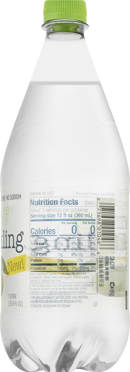 slide 3 of 13, Clear & Sparkling Key Lime Water Beverage - 1 l, 1 l