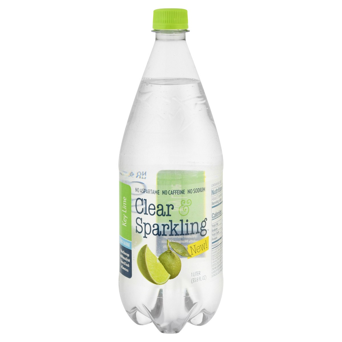 slide 8 of 13, Clear & Sparkling Key Lime Water Beverage - 1 l, 1 l