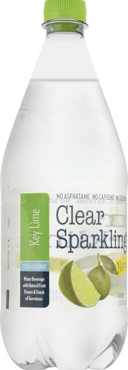 slide 5 of 13, Clear & Sparkling Key Lime Water Beverage - 1 l, 1 l