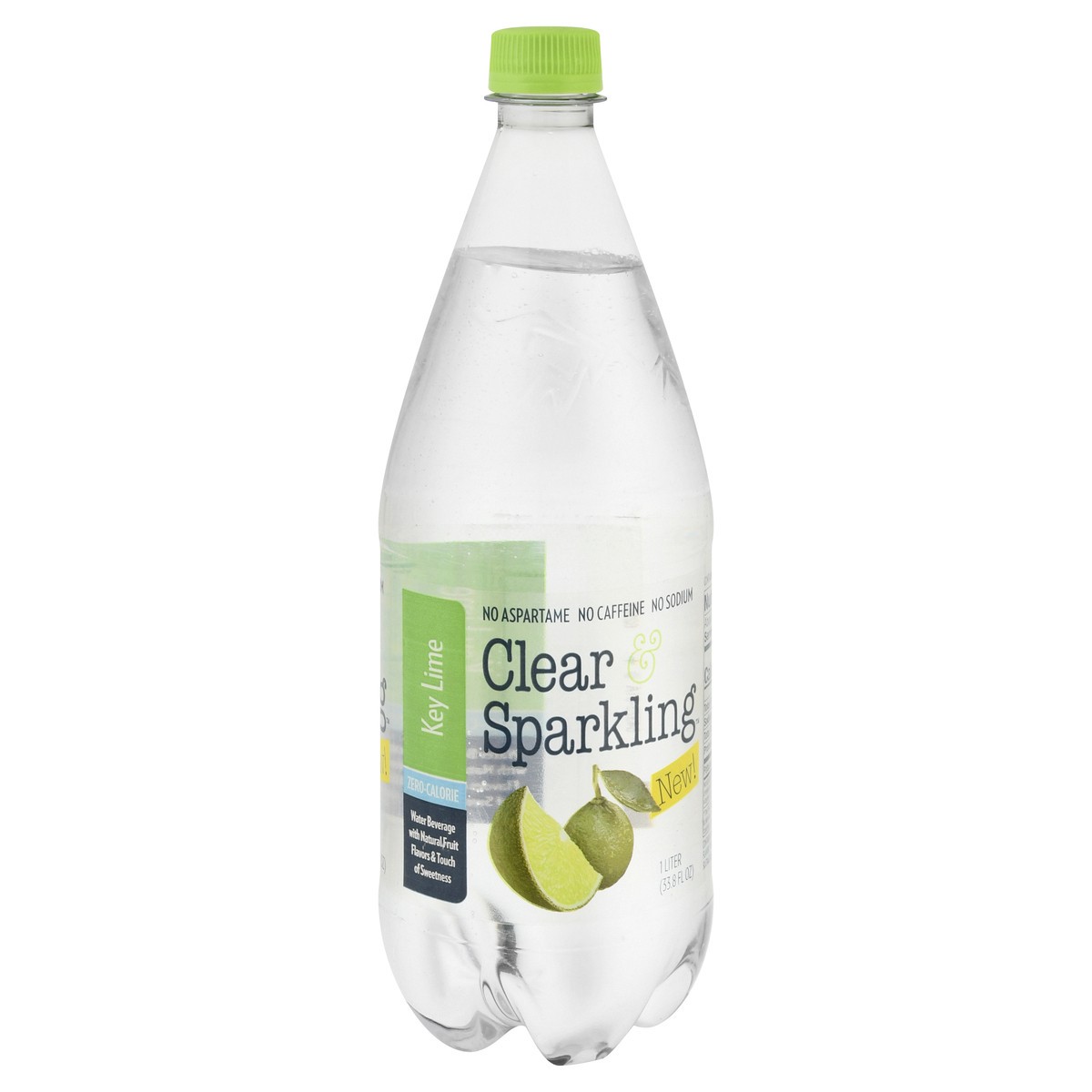 slide 11 of 13, Clear & Sparkling Key Lime Water Beverage - 1 l, 1 l