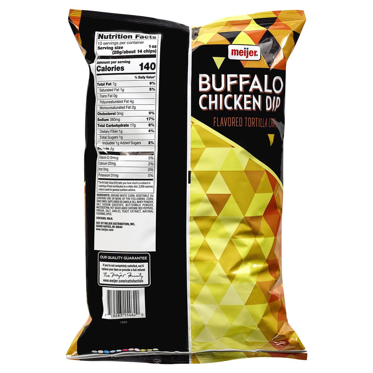 slide 2 of 2, Meijer Buffalo Chicken Dip Tortilla Chips, 8.5 oz