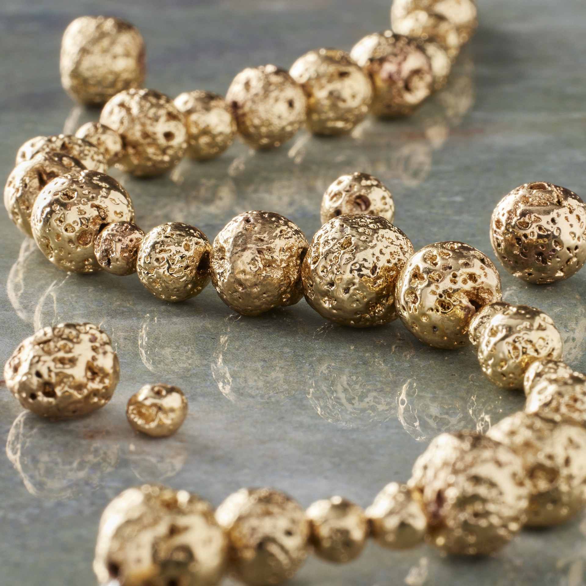 slide 3 of 3, Mixed Lava Beads By Bead Landing, 4mm-10mm