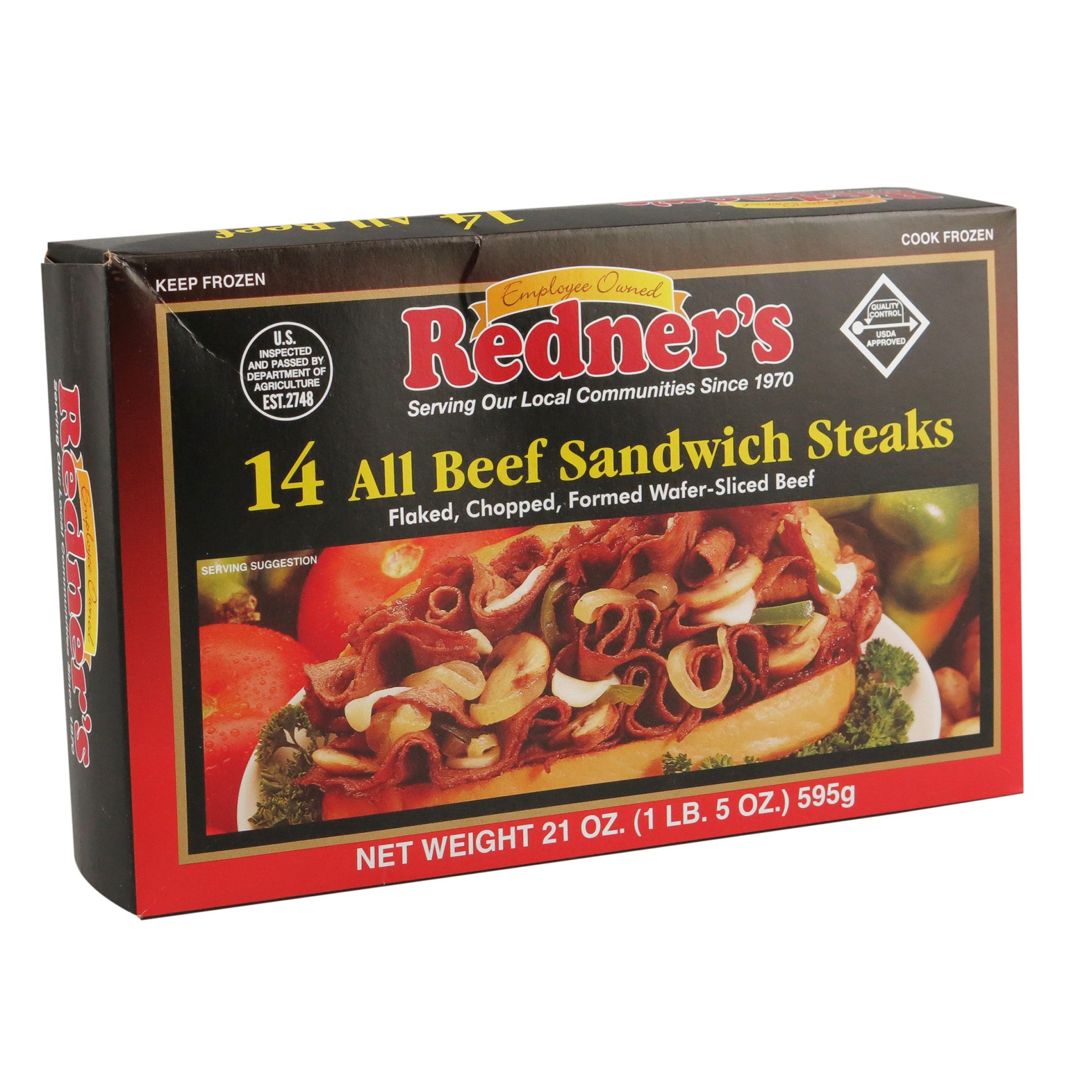 slide 1 of 1, RednersChip Steak, 21 oz