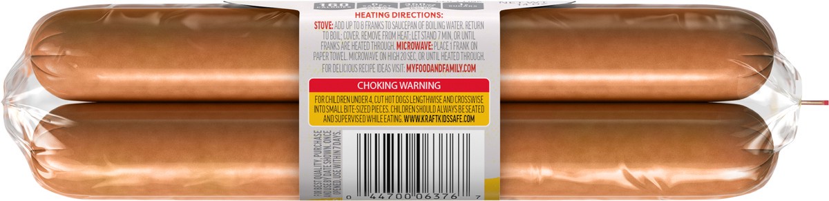 slide 5 of 9, Oscar Mayer Natural Selects Bun-Length Angus Beef Uncured Beef Franks Hot Dogs, 8 ct. Pack, 8 ct