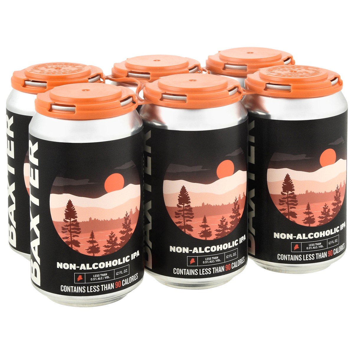 slide 2 of 4, Baxter Non-Alcoholic IPA Distinctly Maine Malt Beverage 6 - 12 fl oz Cans, 6 ct; 12 oz