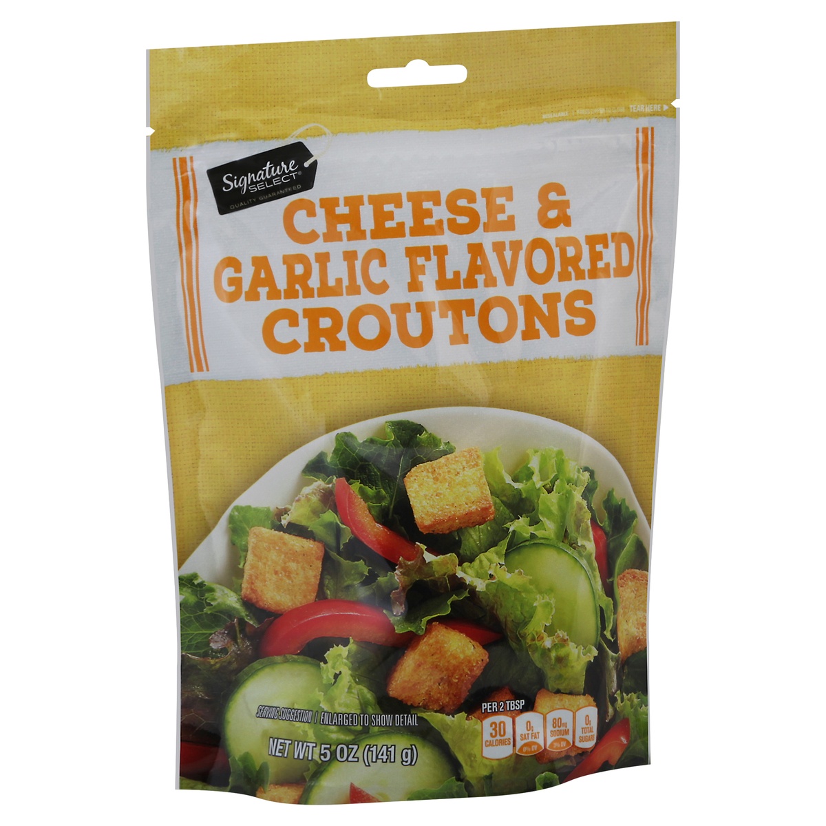 slide 9 of 9, Signature Select Cheese & Garlic Flavored Croutons 5 oz, 5 oz