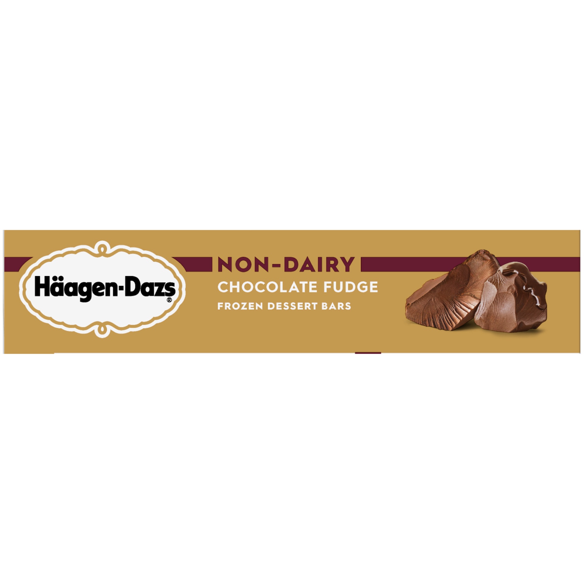 slide 2 of 6, Häagen-Dazs Non-Dairy Bar Chocolate Fudge Frozen Dessert, 3 ct