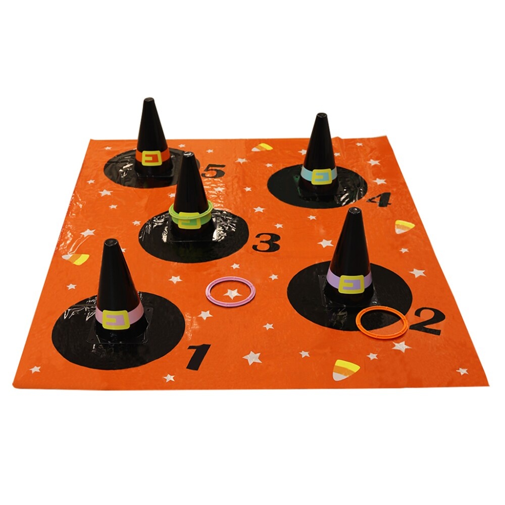 slide 1 of 1, Holiday Home Witch Hat Ring Toss Game, 1 ct