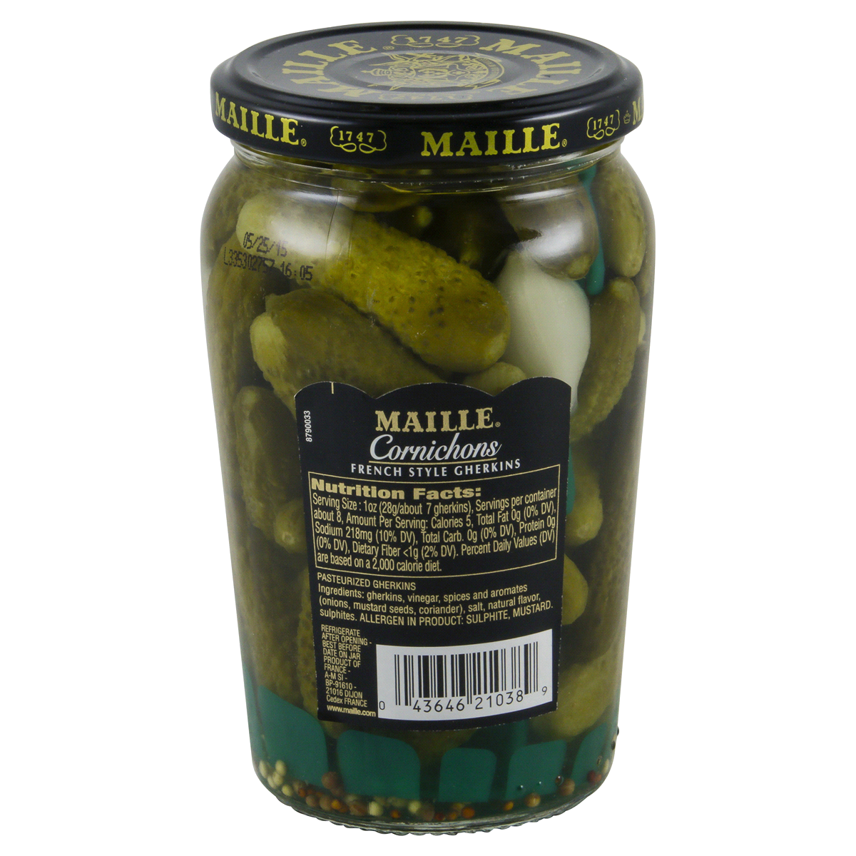 slide 2 of 4, Maille Pickles Cornichons Original, 14 oz, 14 oz