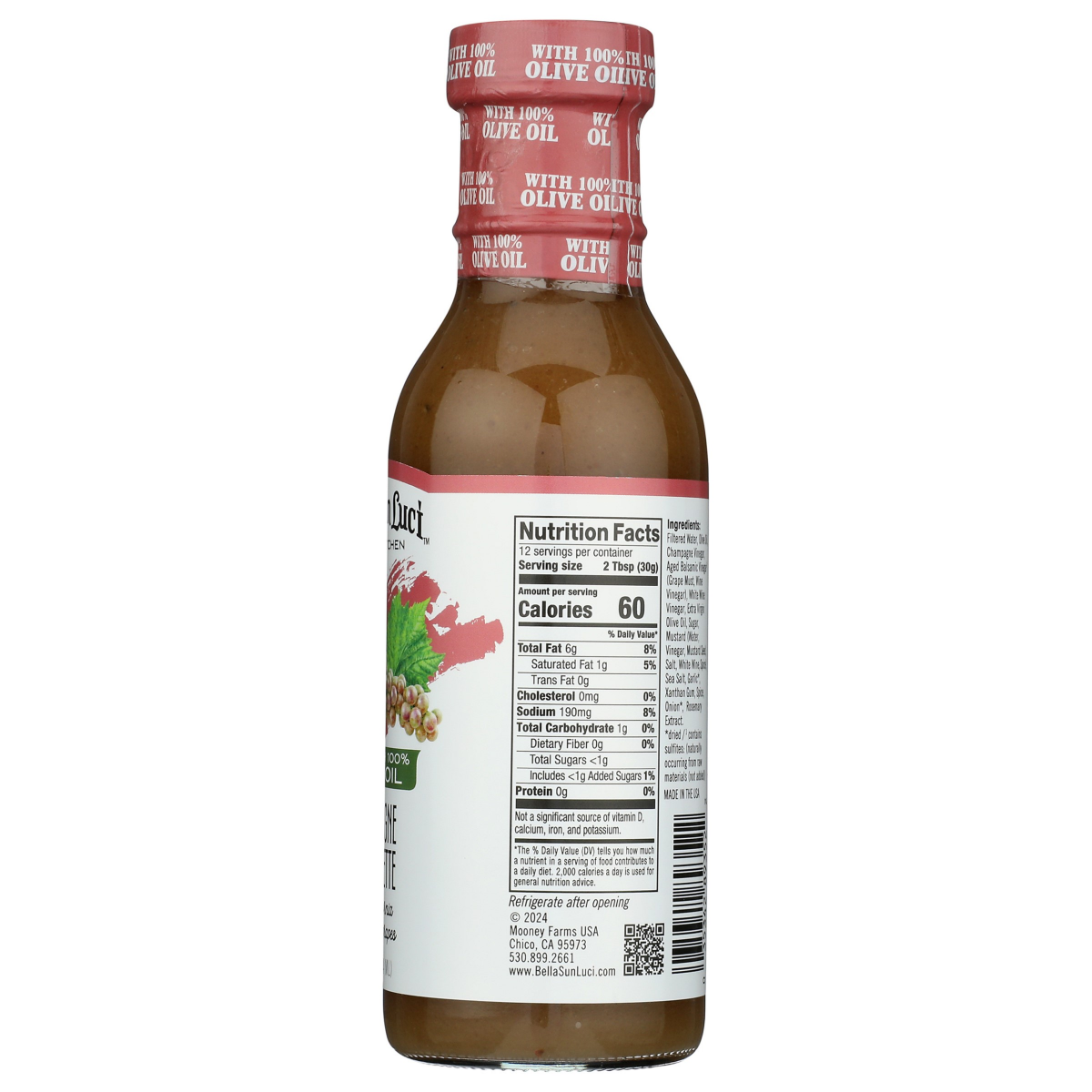 slide 13 of 13, Bella Sun Luci Champagne Vinaigrette, 12 oz, 12 oz