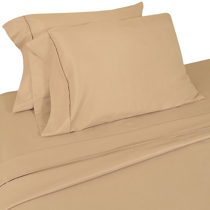 slide 1 of 1, Home Dynamix Micro Lush Microfiber Twin Sheet Set - Taupe, 1 ct