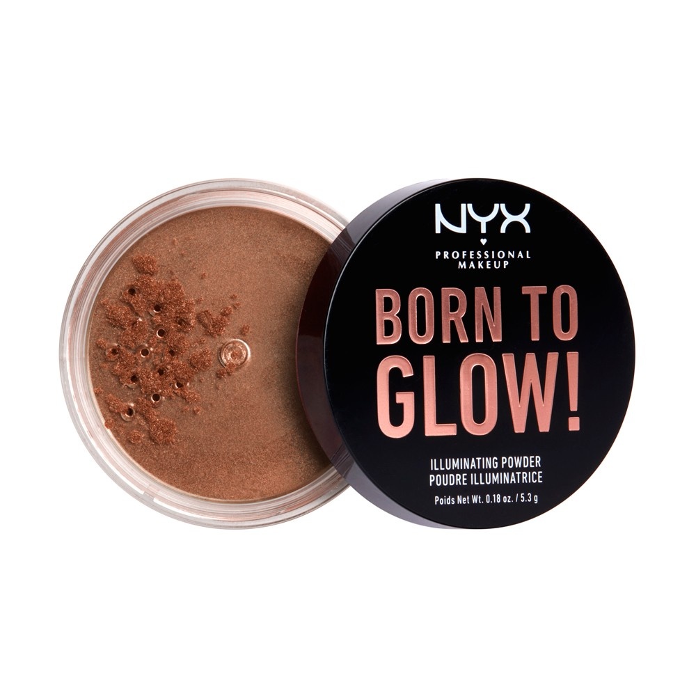 slide 3 of 3, NYX Professional Makeup Born to Glow Illuminating Powder Desert Night, 0.18 oz