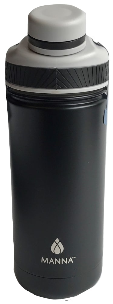 slide 1 of 1, Manna Organics Ranger Water Bottle - Black, 18 oz