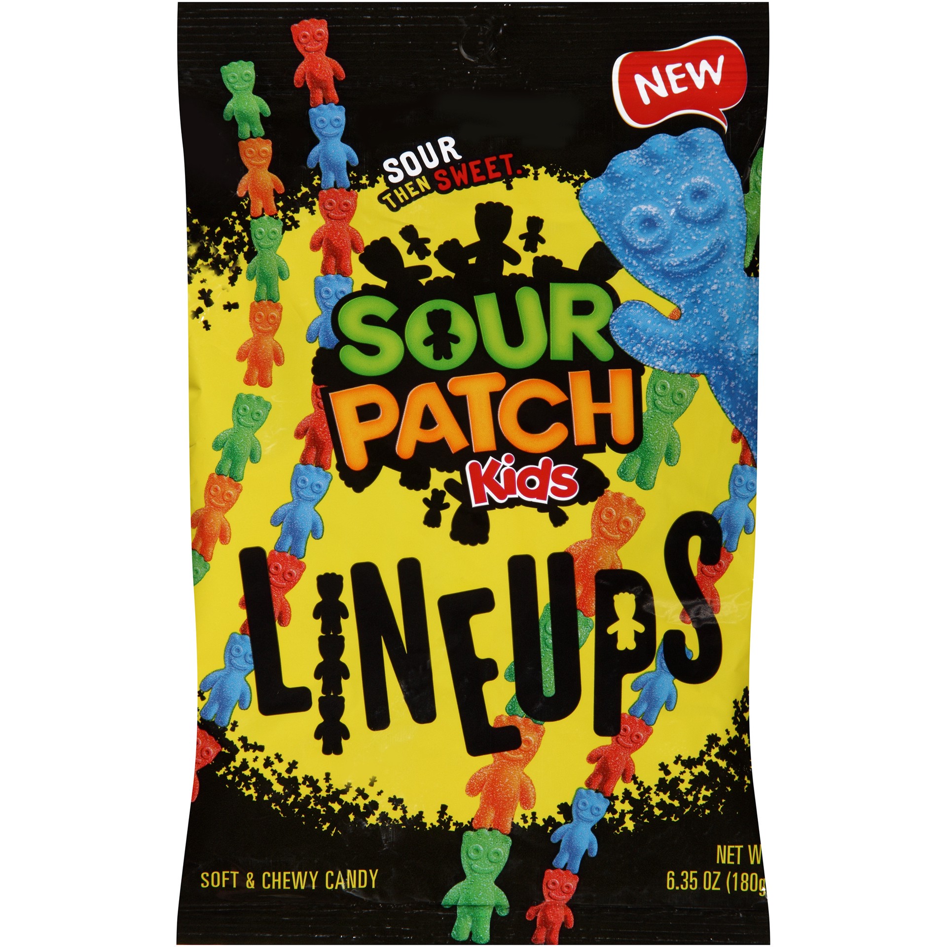 slide 1 of 3, SOUR PATCH KIDS Lineups Candy, Original Flavor, 1 Bag (6.35 oz.), 6.35 oz