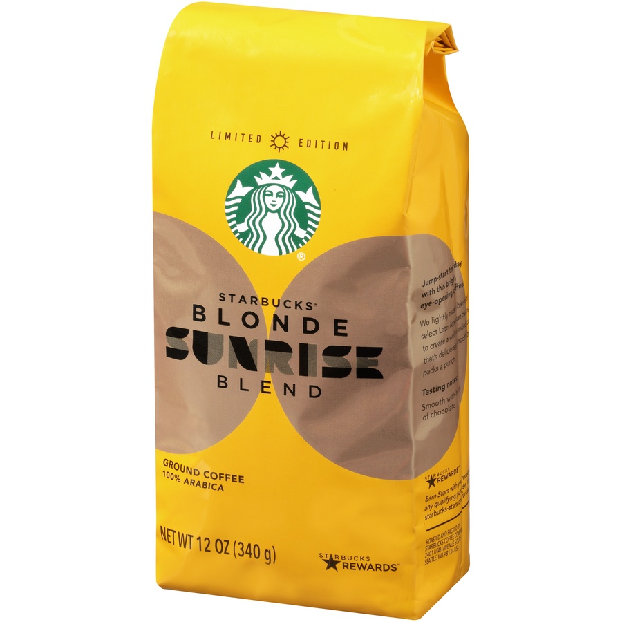 slide 3 of 7, Starbucks Sunrise Blonde Light Roast Ground Coffee, 12 oz