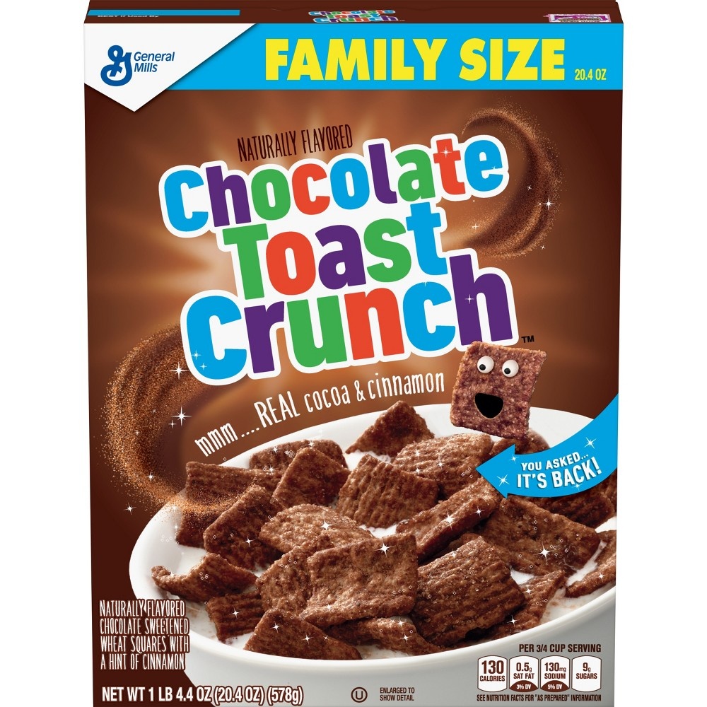 slide 2 of 6, Cinnamon Toast Crunch Chocolate Breakfast Cereal, 20.4 oz