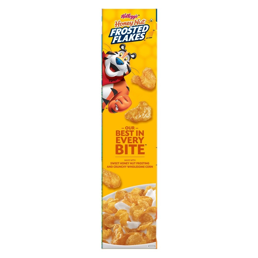 slide 2 of 5, Kellogg's Frosted Flakes Breakfast Cereal Honey Nut Family Size, 24.5 oz