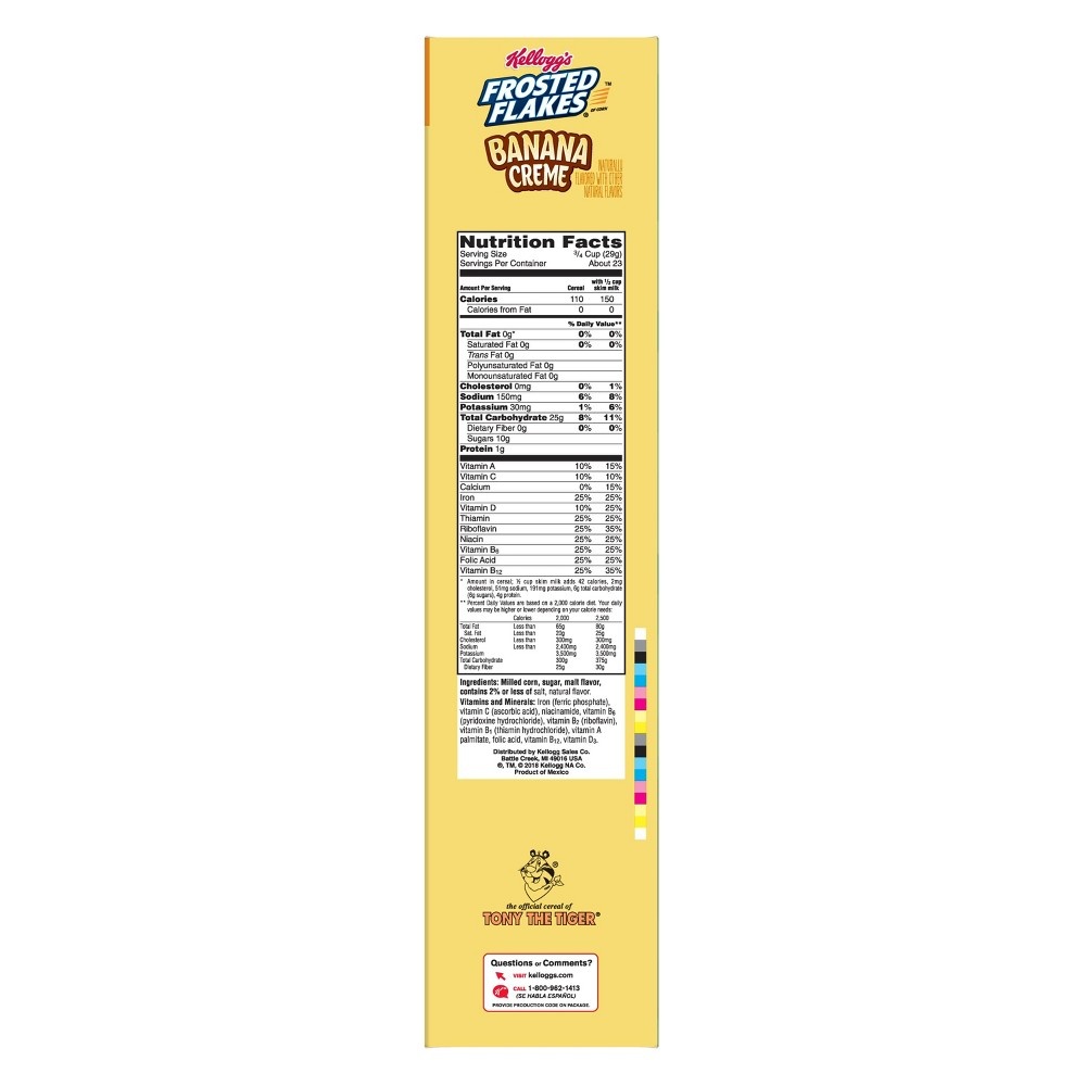 slide 4 of 5, Kellogg's Frosted Flakes Breakfast Cereal Banana Crème Family Size, 24 oz