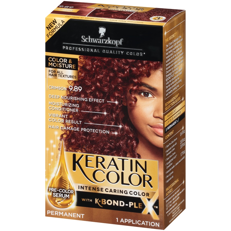 slide 3 of 7, Schwarzkopf Keratin Color Crimson 9.89 Hair Color, 1 ct