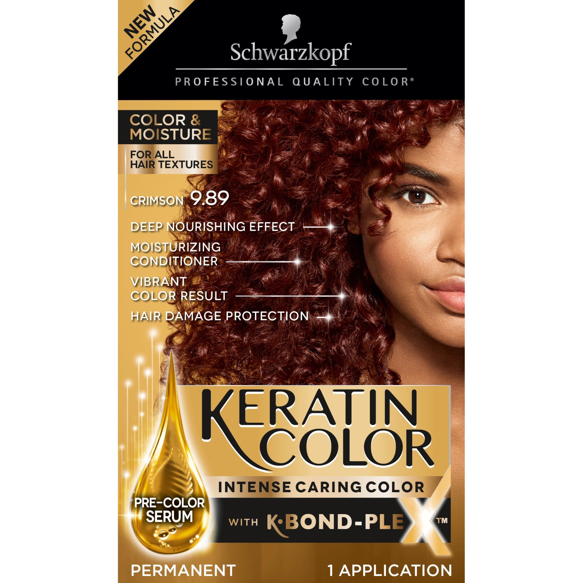 slide 1 of 7, Schwarzkopf Keratin Color Crimson 9.89 Hair Color, 1 ct