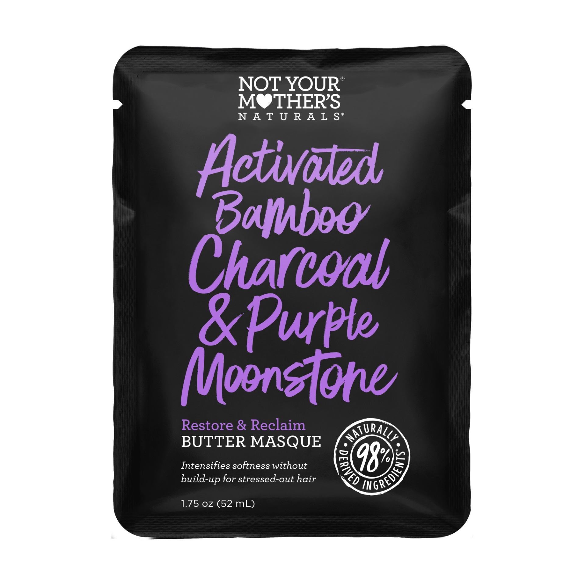 slide 1 of 2, Not Your Mother's Naturals Activated Bamboo Charcoal & Purple Moonstone Butter Masque, 1.75 fl oz