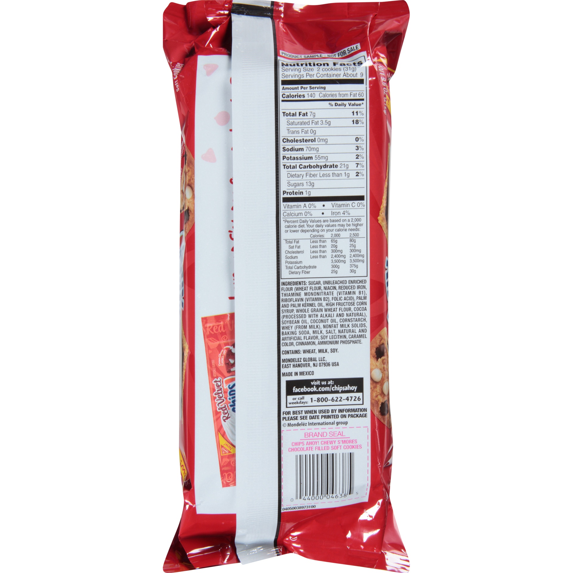 slide 4 of 6, CHIPS AHOY! Chewy S''mores Chocolate Filled Chocolate Chip Cookies, 9.6 oz, 0.6 lb