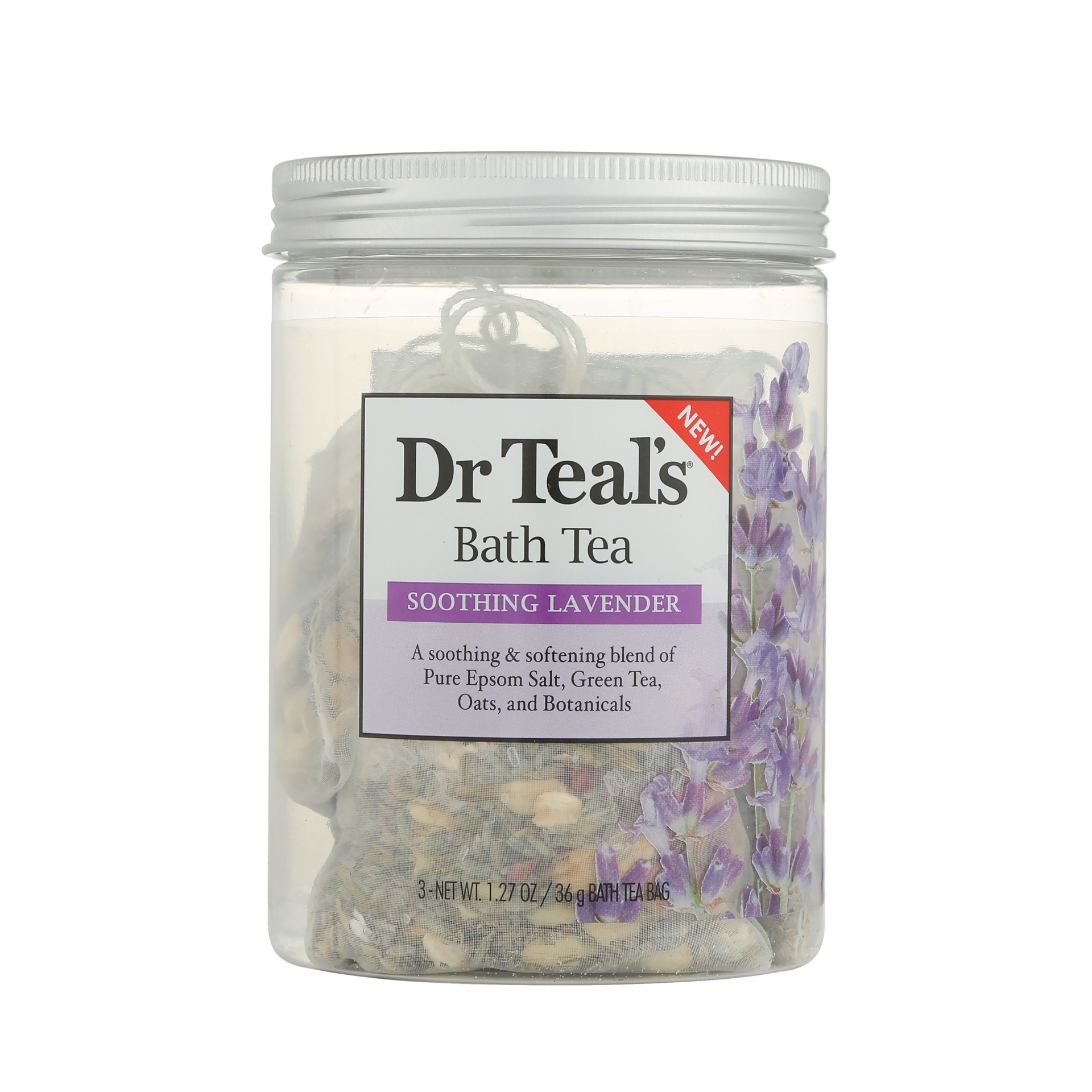 slide 1 of 1, Dr. Teal's Soothing Lavender Bath Tea, 3 oz