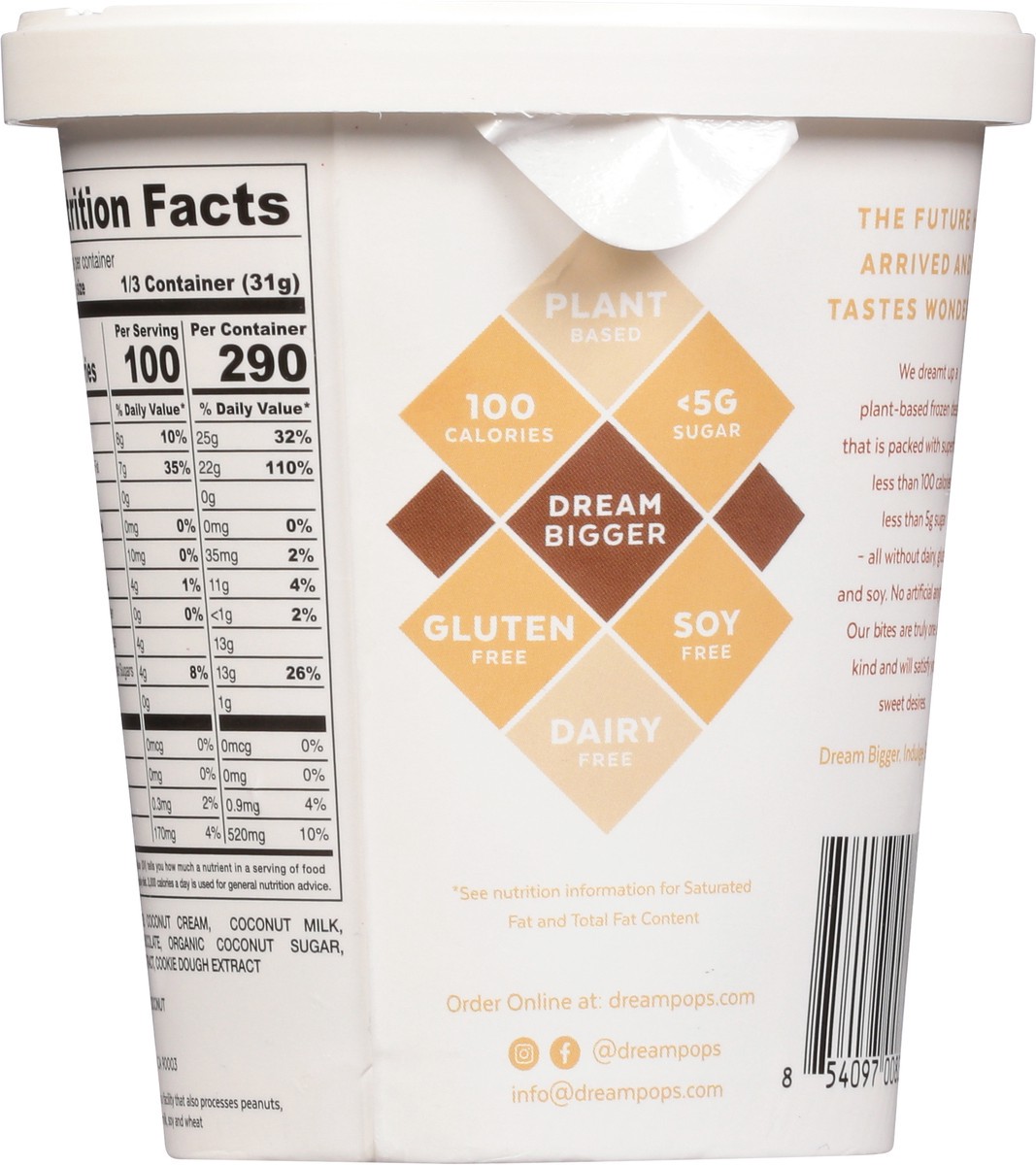 slide 5 of 9, Dream Pops Cookie Dough Bites, 4 oz