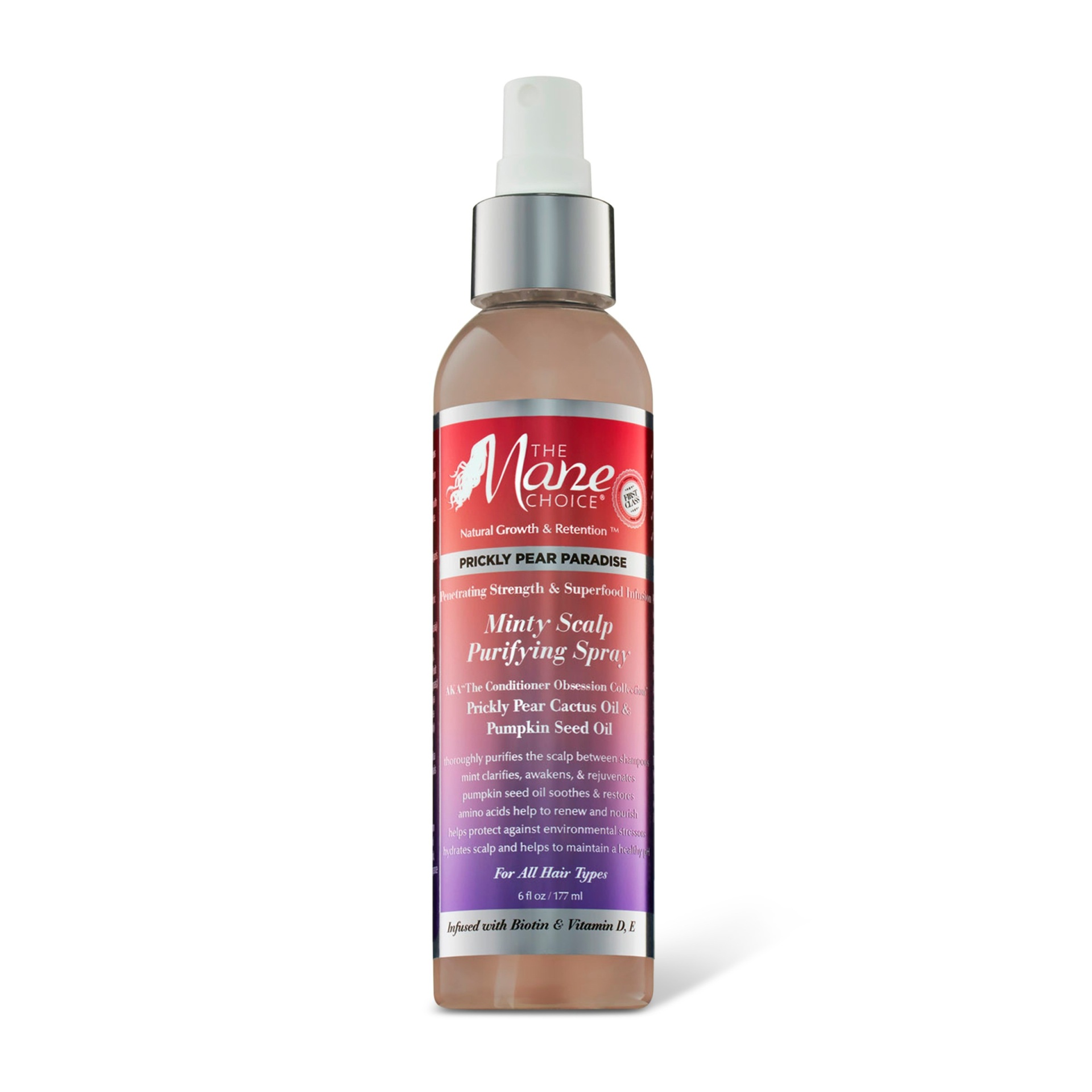 slide 1 of 3, The Mane Choice Prickly Pear Paradise Minty Scalp Purifying Spray, 6 fl oz