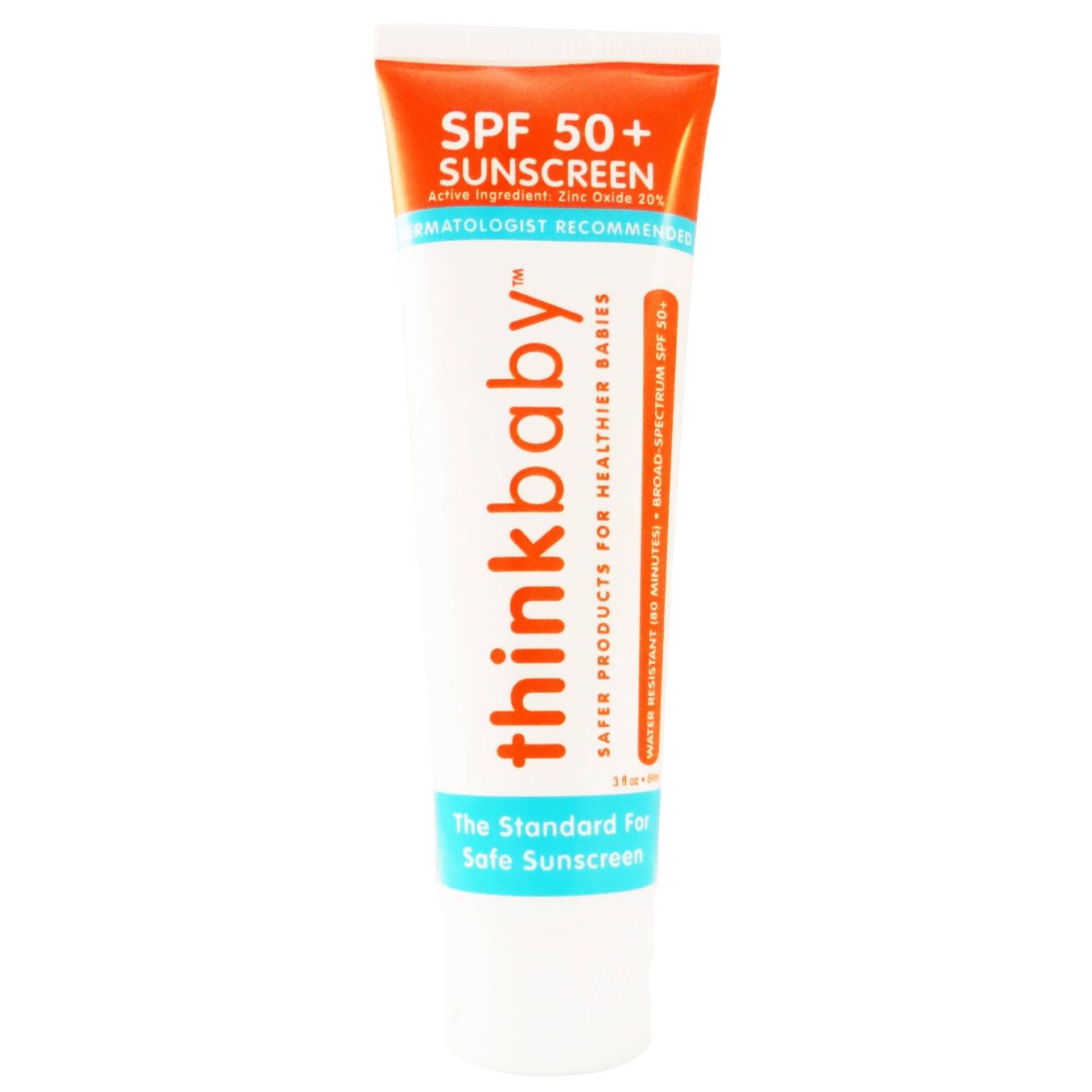 slide 1 of 6, thinkbaby Moisturizing Sunscreen Lotion SPF, 50 ct; 1 fl oz