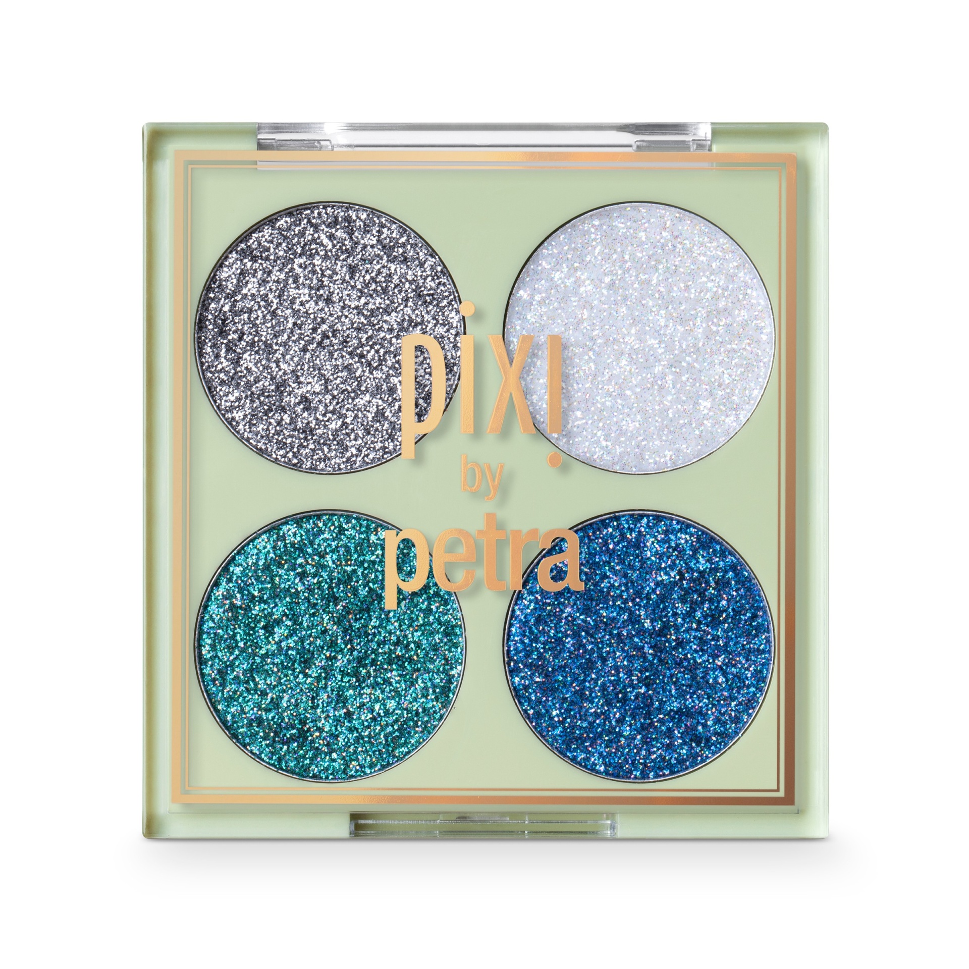 slide 1 of 4, Pixi by Petra Glitter-y Eye Quad Blue Pearl - 0.14oz, 0.14 oz