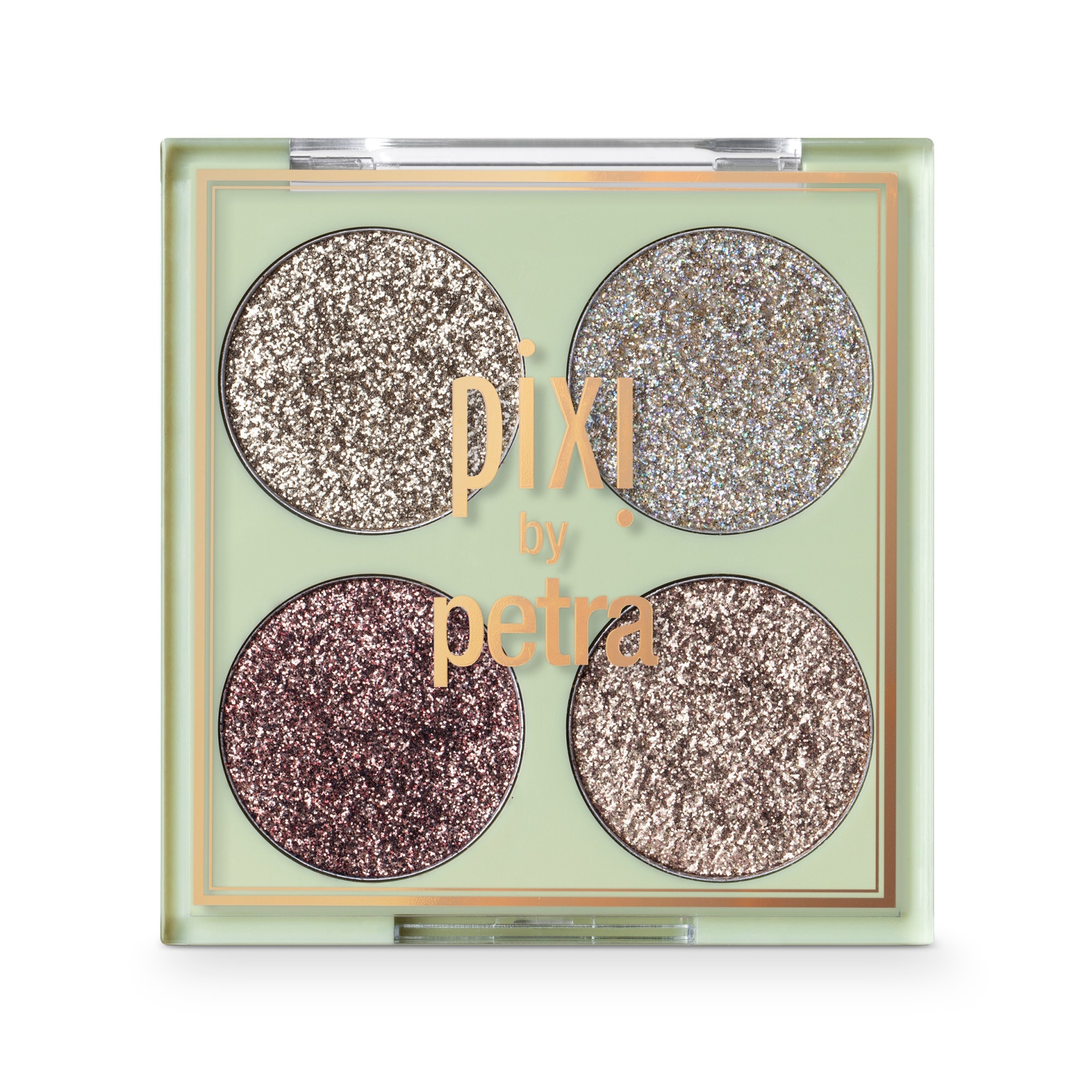 slide 1 of 5, Pixi by Petra Glitter-y Eye Quad Gold Lava - 0.14oz, 0.14 oz