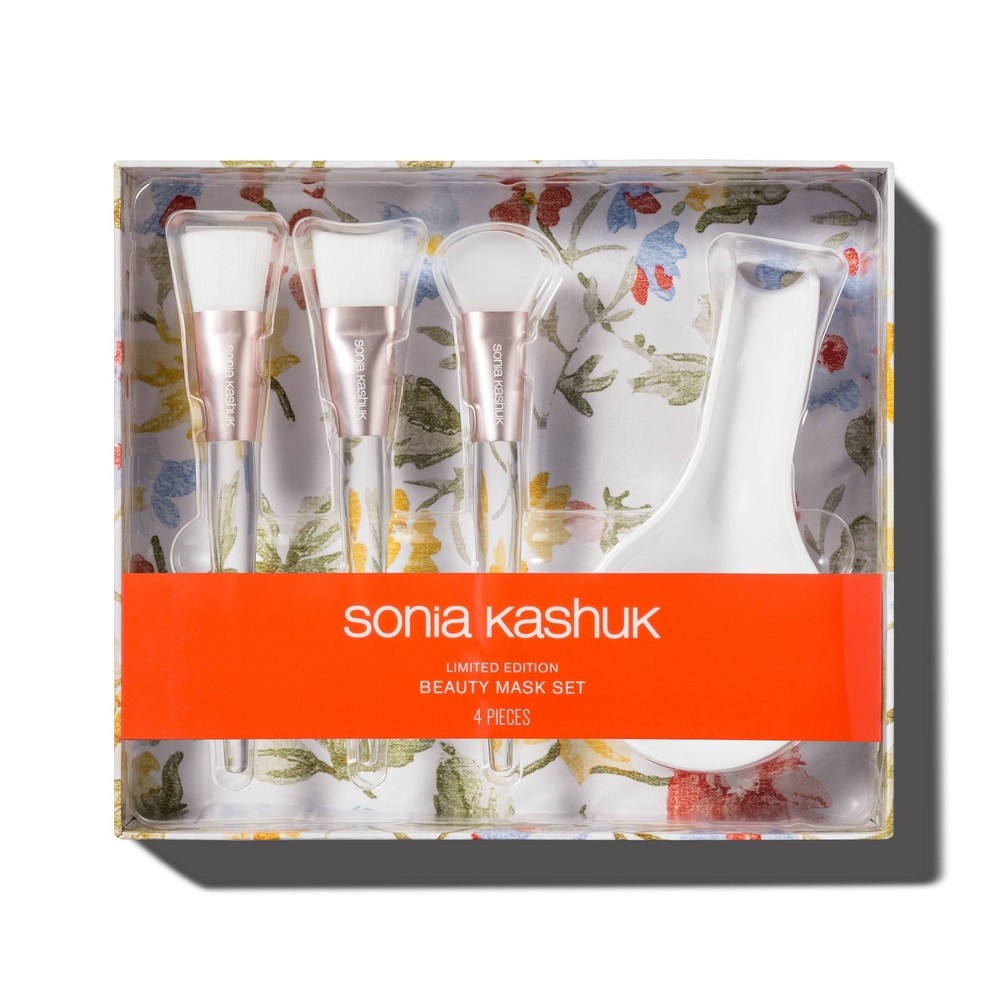 slide 2 of 2, Sonia Kashuk Limited Edition Brush Set Mask White, 4 ct