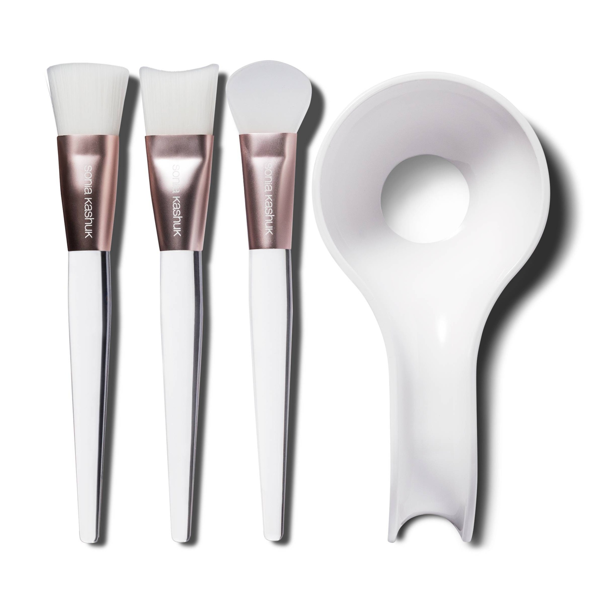 slide 1 of 2, Sonia Kashuk Limited Edition Brush Set Mask White, 4 ct