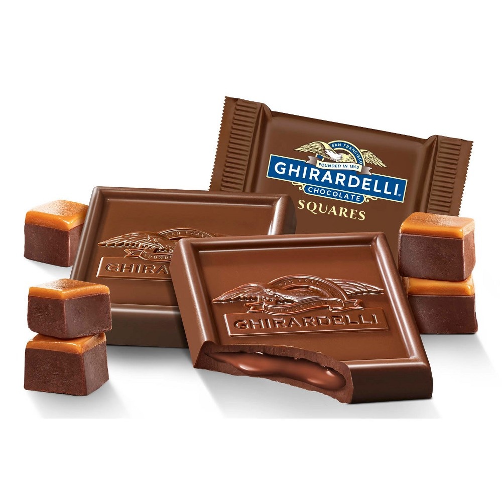 slide 3 of 4, Ghirardelli Milk Chocolate Fudge Caramel Squares, 6.3 oz