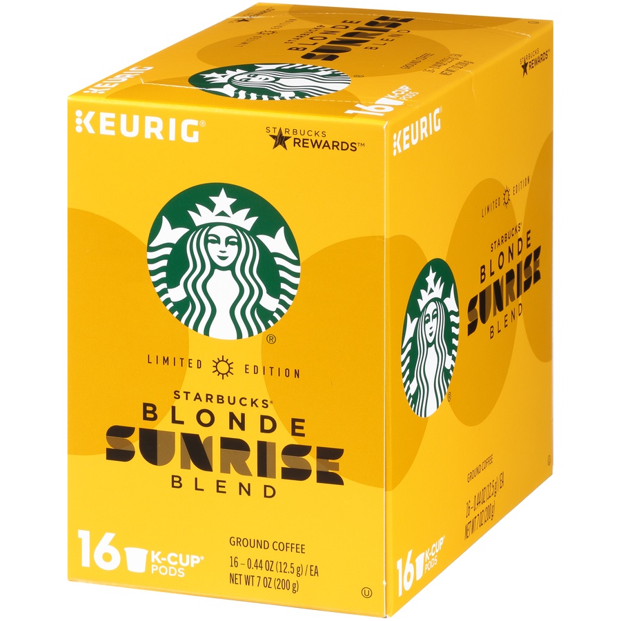 slide 4 of 7, Starbucks Sunrise Blonde Light Roast Coffee - Keurig K-Cup Pods /, 16 ct; 6.7 oz