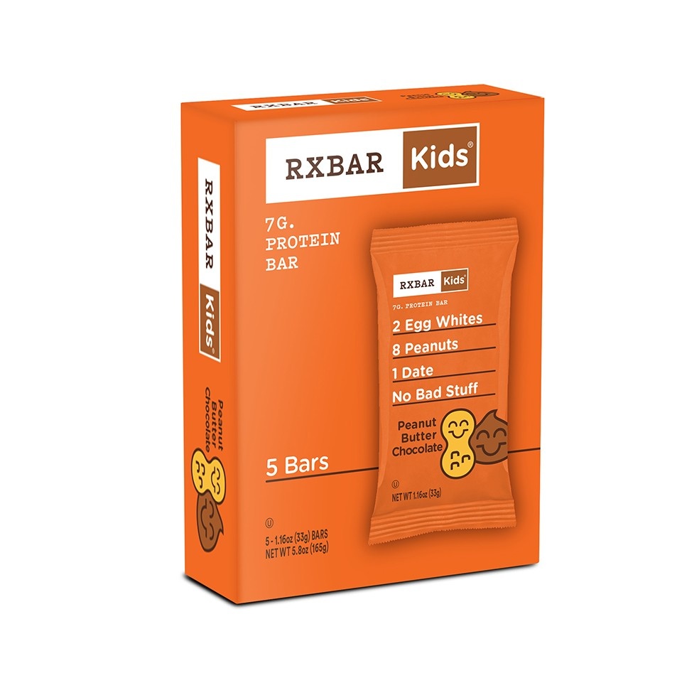 slide 1 of 1, RXBAR Kids Chocolate Peanut Butter Bars, 5 ct