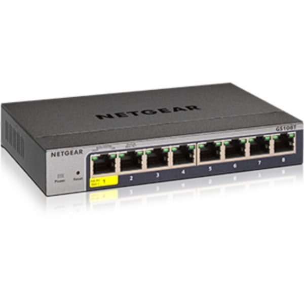 slide 2 of 2, NETGEAR 8-Port Gigabit Smart Managed Pro Switch, Gs108T-300Nas, 1 ct