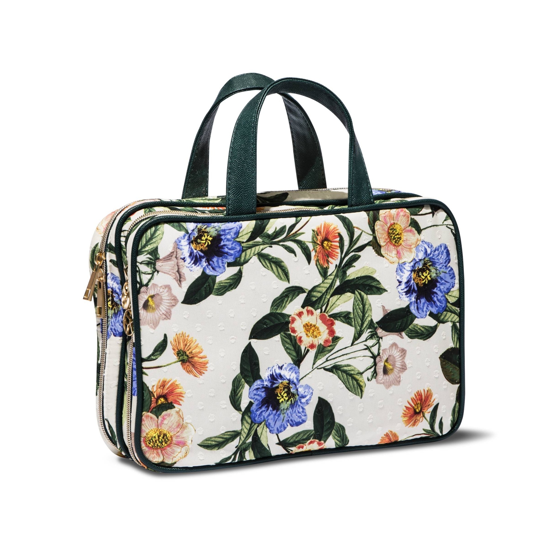 slide 1 of 4, Sonia Kashuk Large Weekender Bag Botanical Floral White, 1 ct