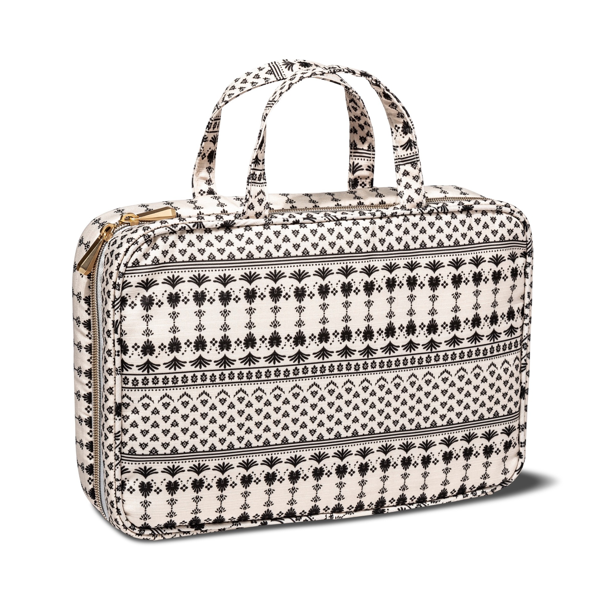 slide 1 of 4, Sonia Kashuk Weekender Bag - Woodblock Cream, 1 ct