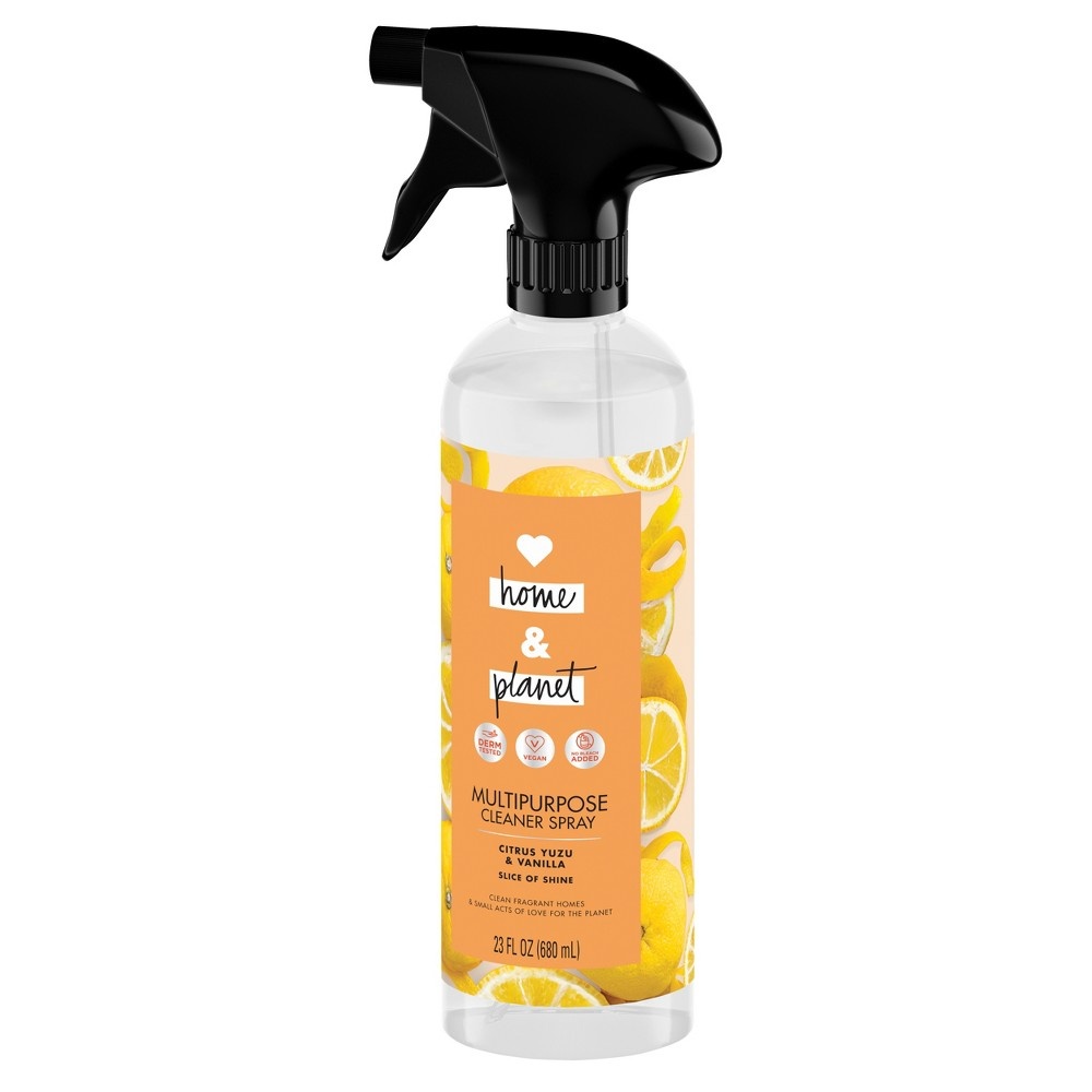 slide 3 of 4, Love Home and Planet Love Home & Planet Citrus Yuzu & Vanilla Multipurpose Cleaner Spray, 23 fl oz