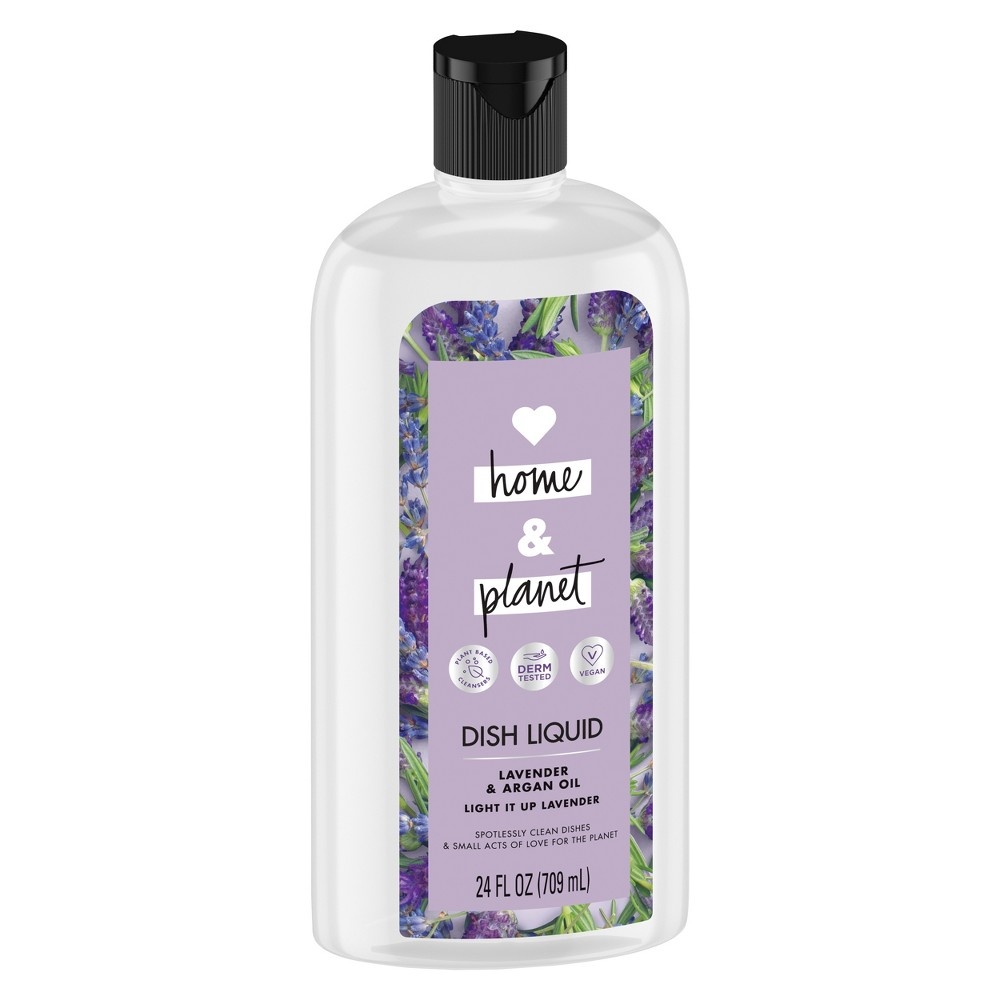 slide 3 of 4, Love Home and Planet Lavender & Argan Oil Liquid Dish Soap&nbsp;, 24 oz