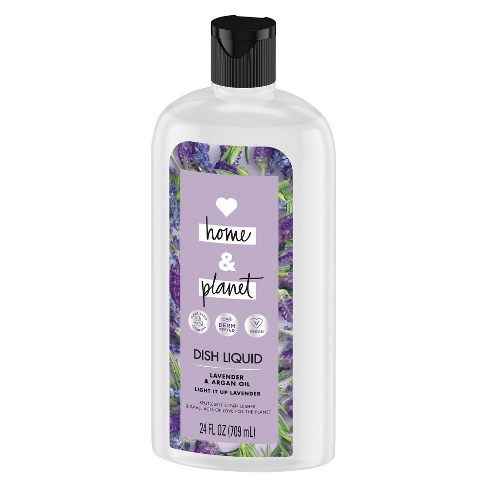 slide 4 of 4, Love Home and Planet Lavender & Argan Oil Liquid Dish Soap&nbsp;, 24 oz