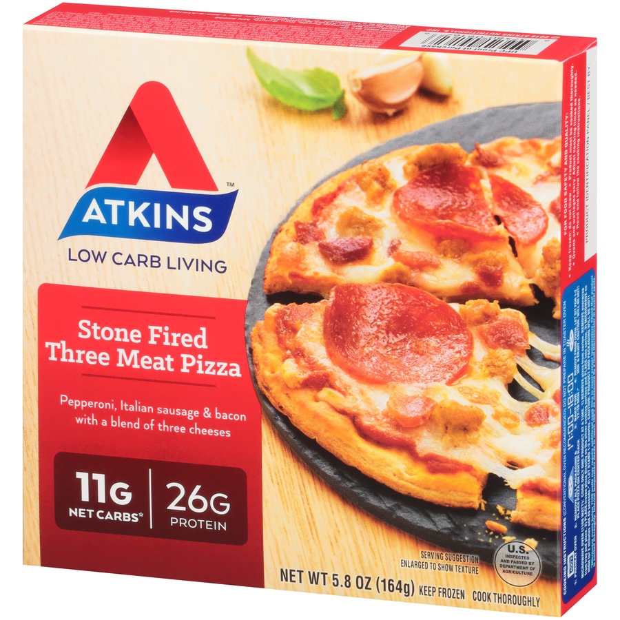 slide 4 of 8, Atkins Meat Lovers Pizza - 5.8 Oz, 5.8 oz