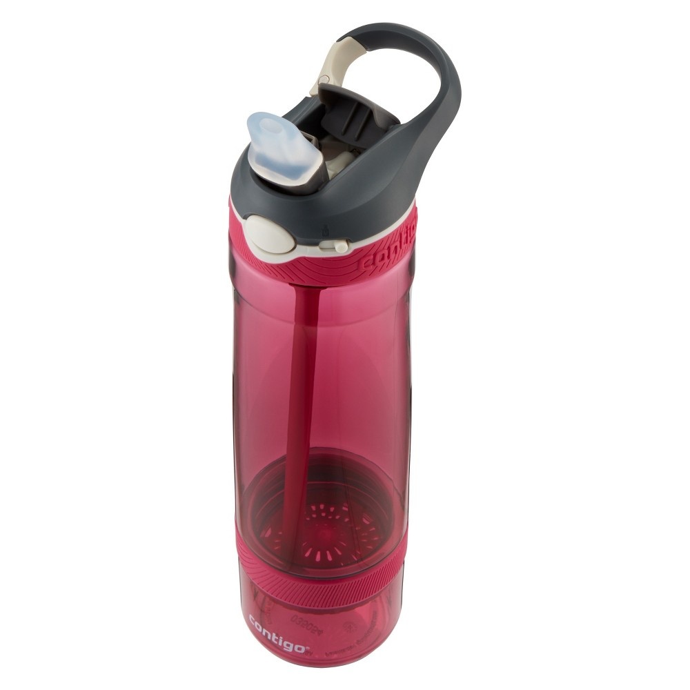 slide 2 of 5, Contigo Autospout Straw Ashland Water Bottle with Infuser - Very Berry, 26 oz