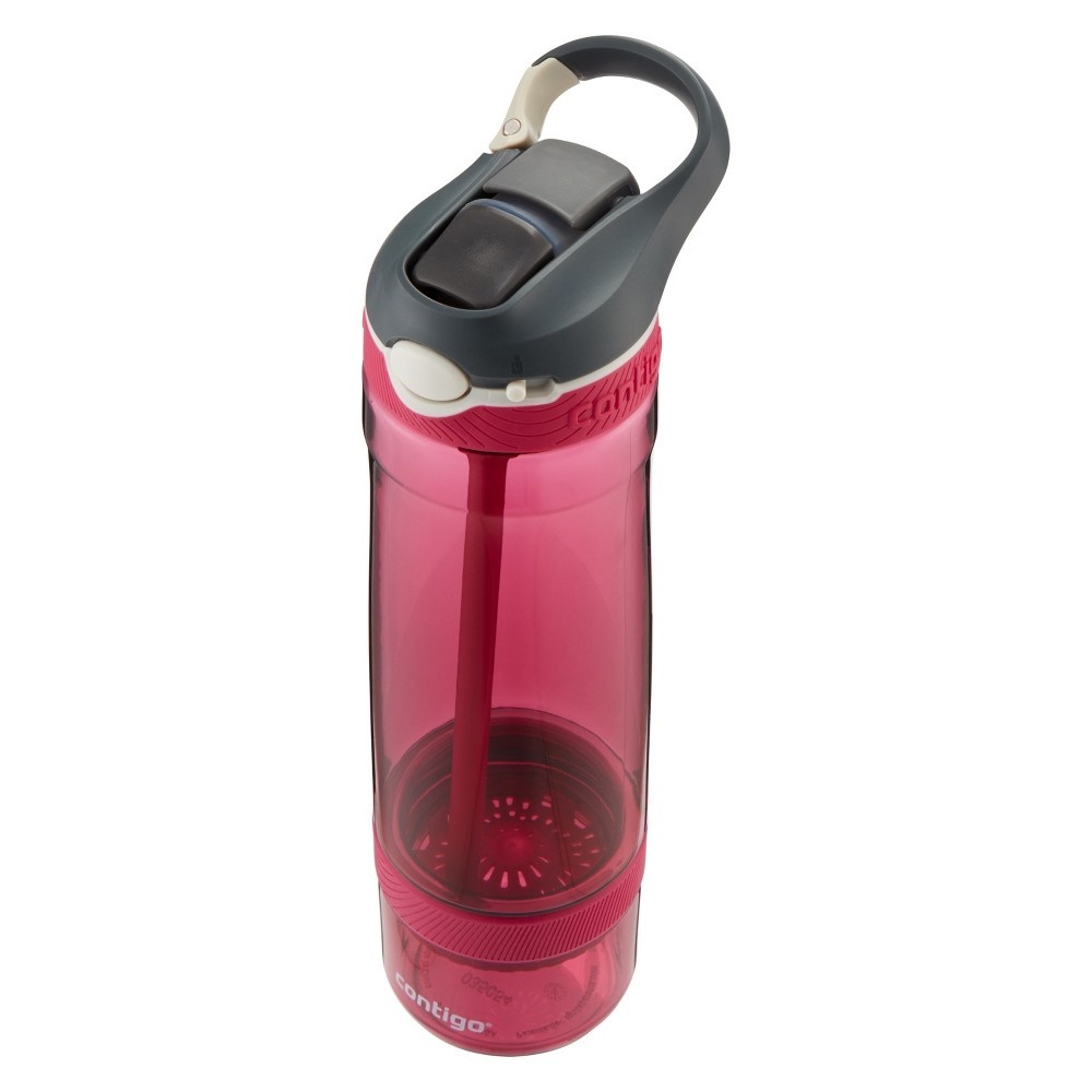 slide 4 of 5, Contigo Autospout Straw Ashland Water Bottle with Infuser - Very Berry, 26 oz