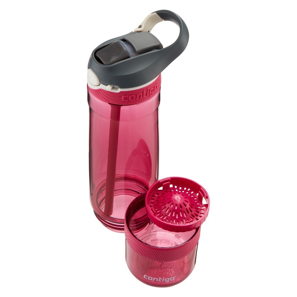 slide 5 of 5, Contigo Autospout Straw Ashland Water Bottle with Infuser - Very Berry, 26 oz